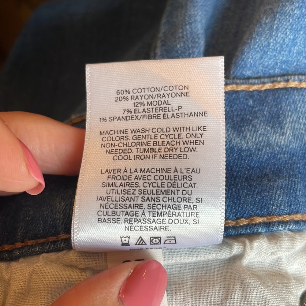 EXPRESS diatressed performance stretch ankle legging mid rise jeans - Picture 9 of 9